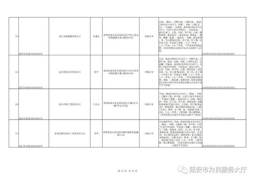 延安市行政审批服务局取得安全生产 危险化学品经营 危险化学品生产 烟花爆竹经营许可证企业公示